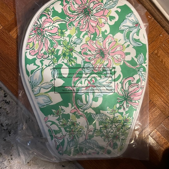 NWT Lilly Pulitzer Tennis Racket Cover Spearmint Blossom Views Paddle cover - Picture 7 of 8